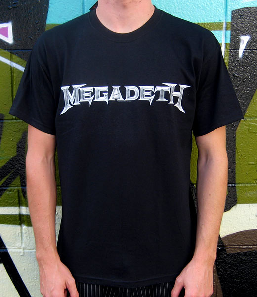 Megadeth logo t shirt sales