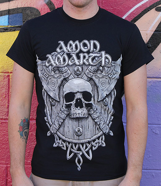 Amon Amarth Grey Skull Amn1043s 29 00 Bandtees Official Band T Shirts Band Merch And Music Merchandise In case you have questions about your order. amon amarth grey skull amn1043s